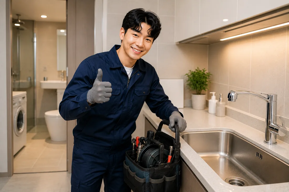 신월동 배관막힘 마무리점검