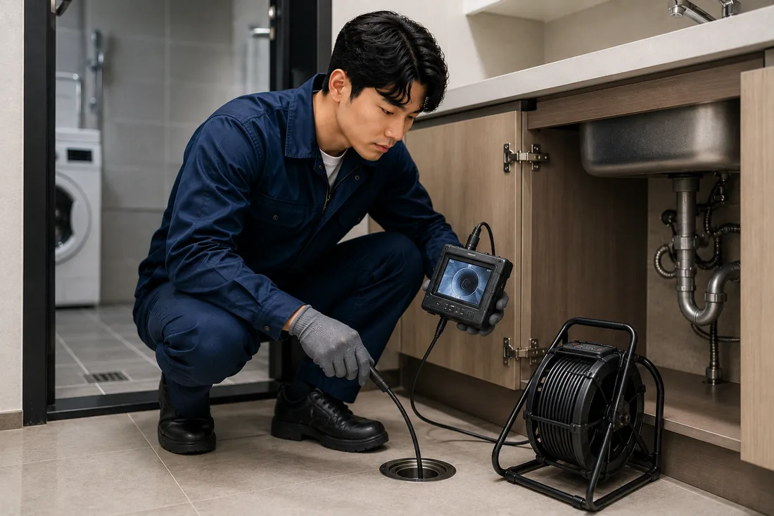 신월동 배관내시경 확인